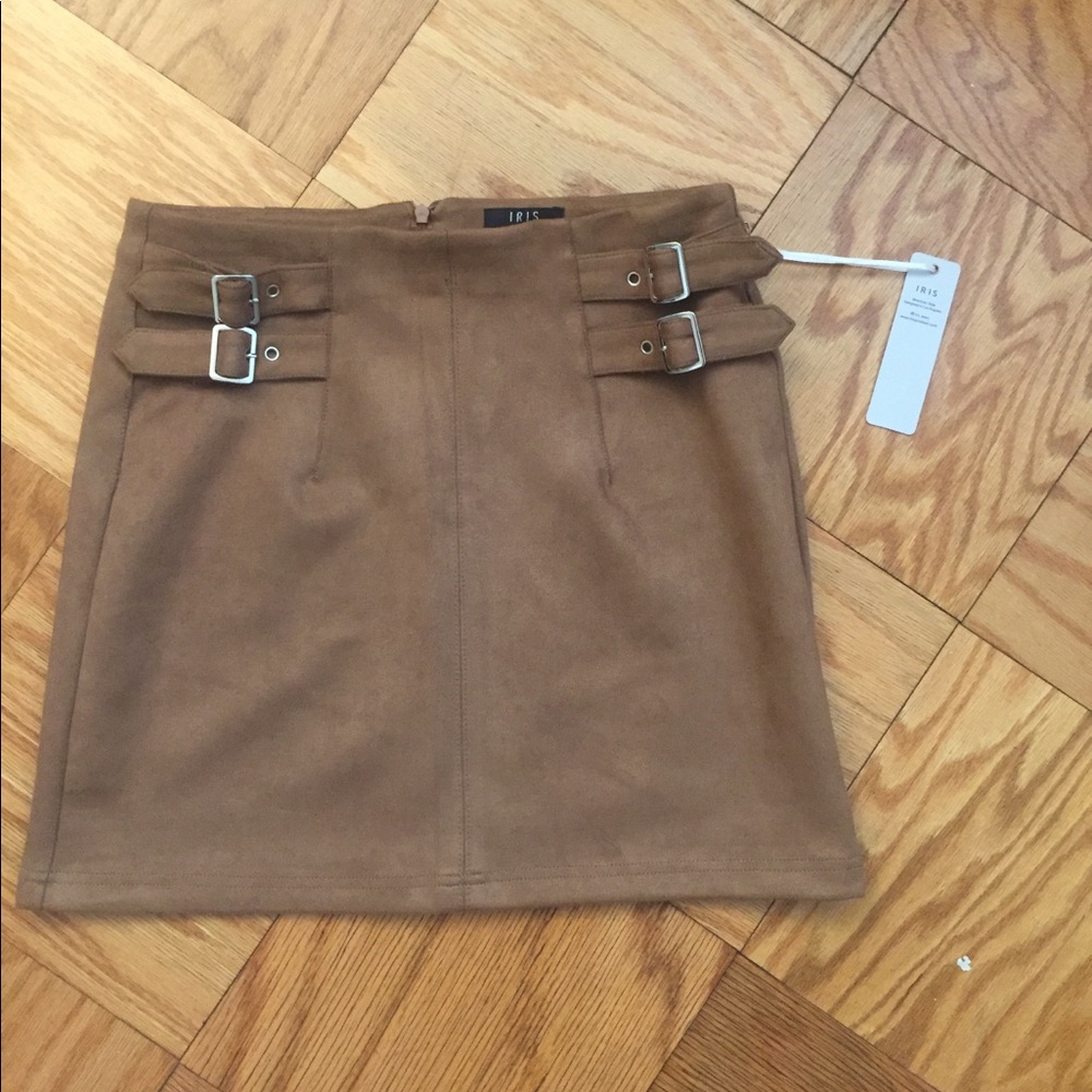 Rainbow Women's Faux Suede Brown Skirt